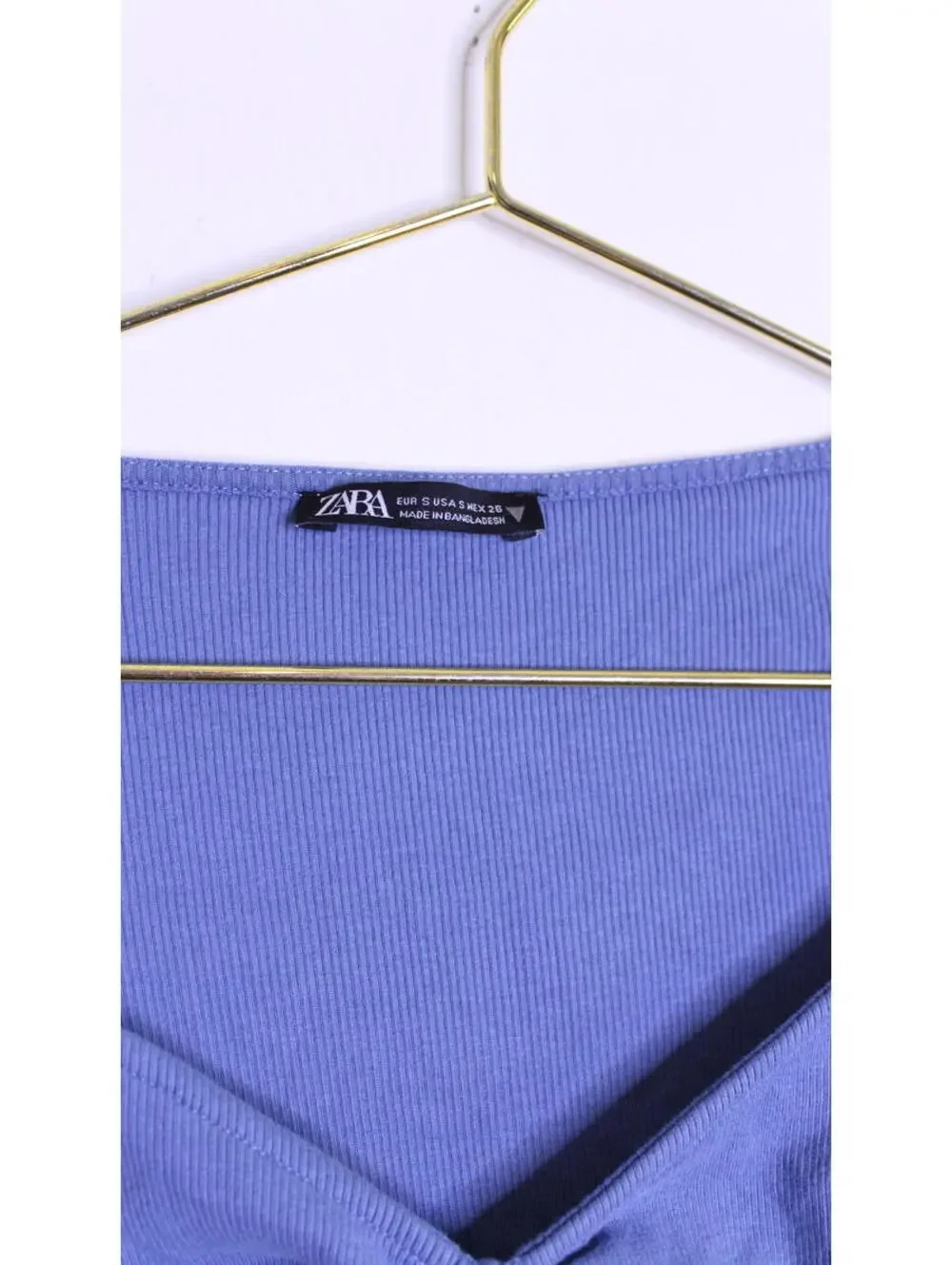 Zara Ribbed Knit Crop Long Sleeve Tops - Set of 3 Small